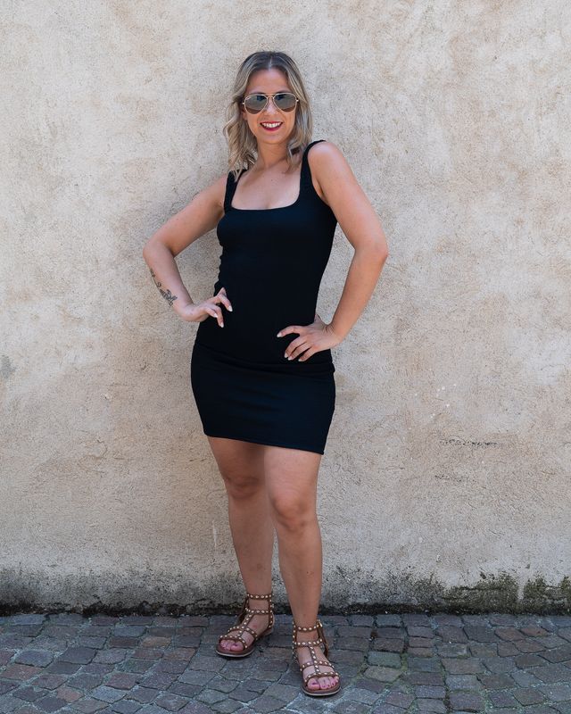 Abito corto Fk nero