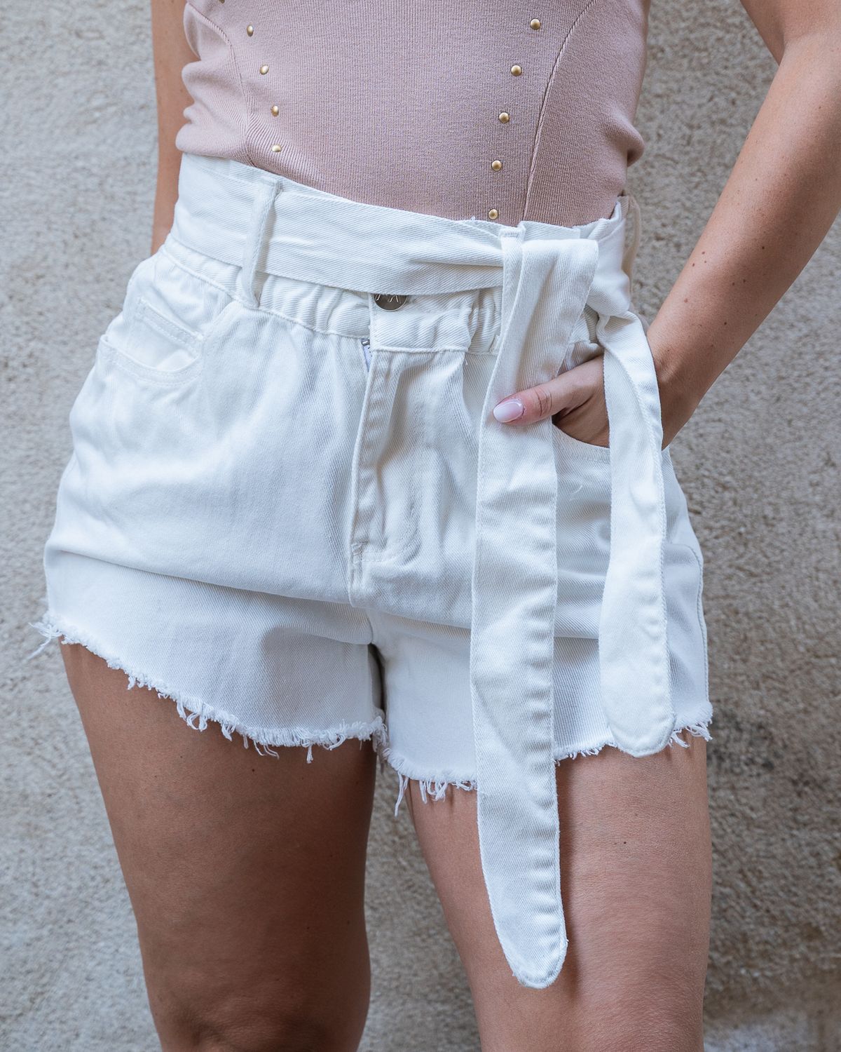 Short modello caramella Fk panna