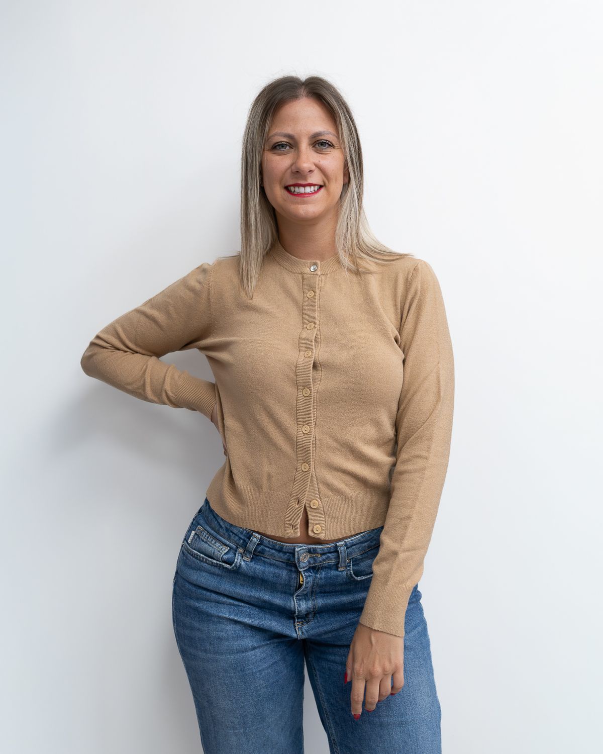 Cardigan Philia Loft cammello