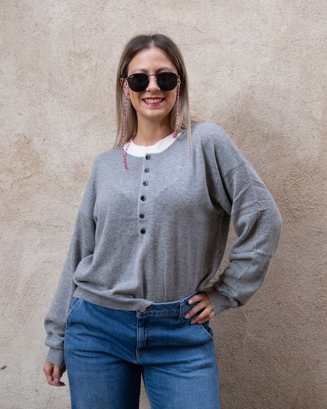 Maglia Yolanda Art Love grigio chiaro