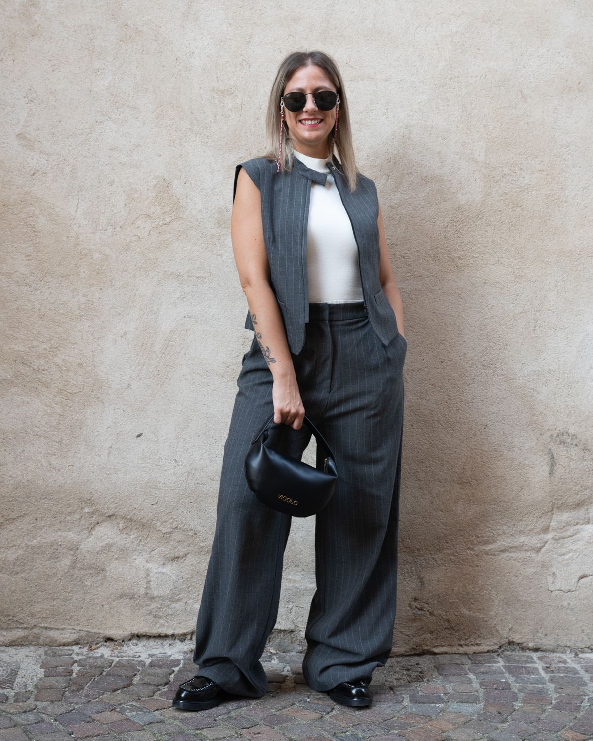 Tailleur Art Love gessato