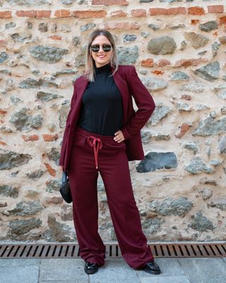 Tailleur Fly Girl bordeaux