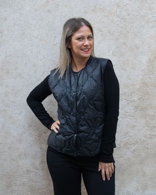 Piumino Ultra Light Vicolo gilet senza cappuccio nero