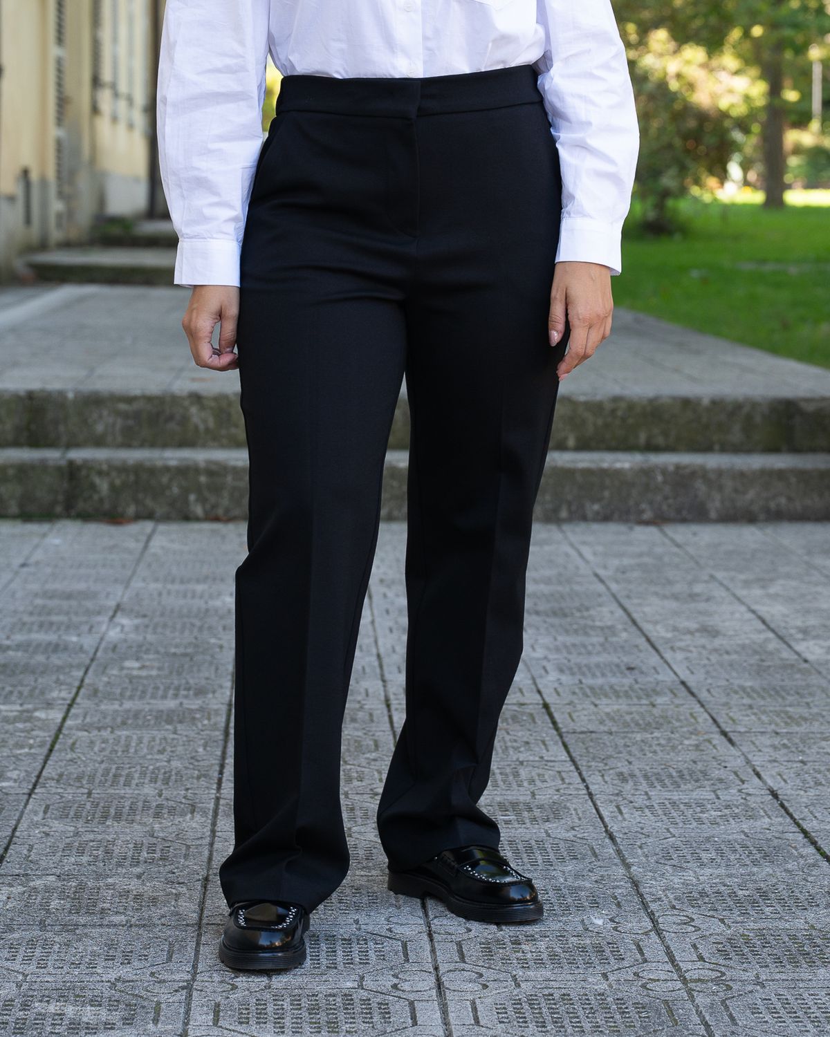 Pantalone Maryley nero con gamba dritta