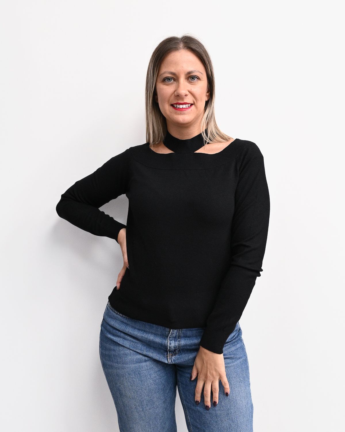 Maglia Vicolo con cut out nero