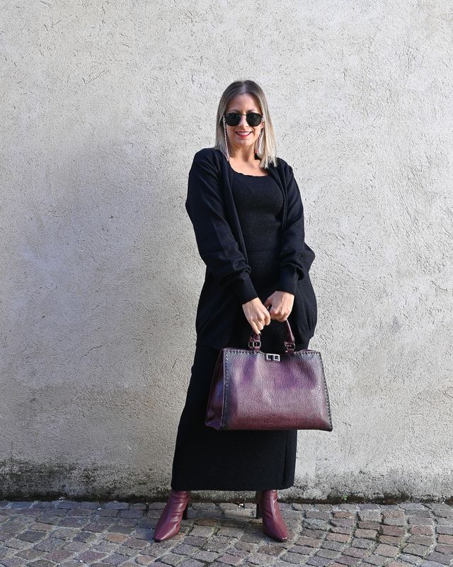 Coordinato HaveOne nero con glitter