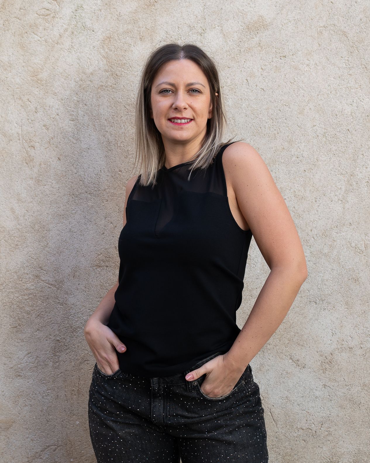 Blusa in tulle Vicolo nero