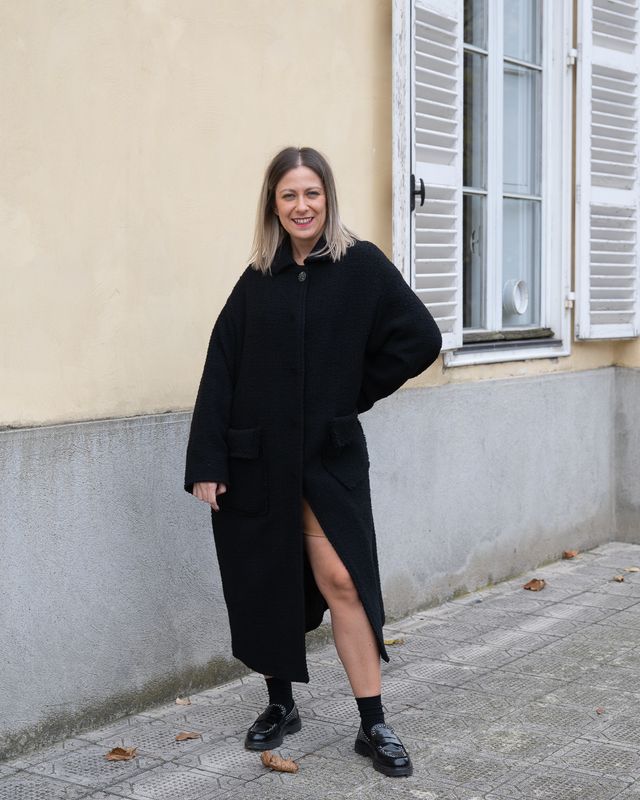 Cappotto 8pm Chanel nero