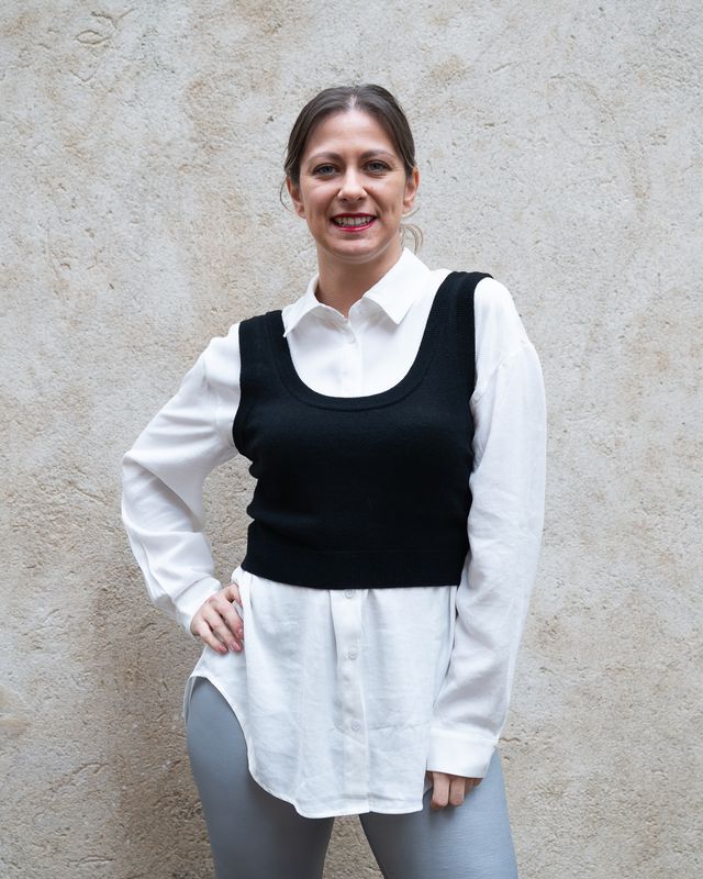 Top Kontatto in lana nero Top Kontatto in lana nero