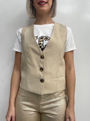 Gilet Susy Mix beige Gilet Susy Mix beige