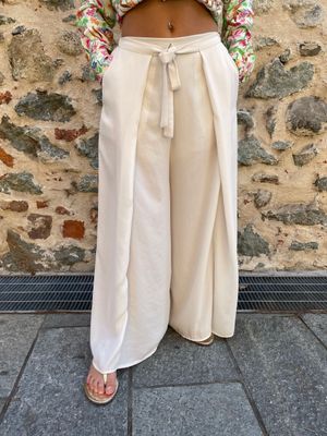 Pantalone Kontatto avorio Pantalone Kontatto avorio