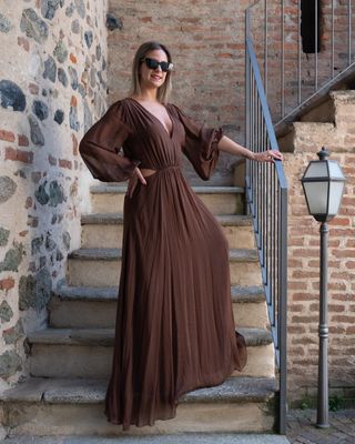 Abito HaveOne con dettaglio cut-out ciocciolato