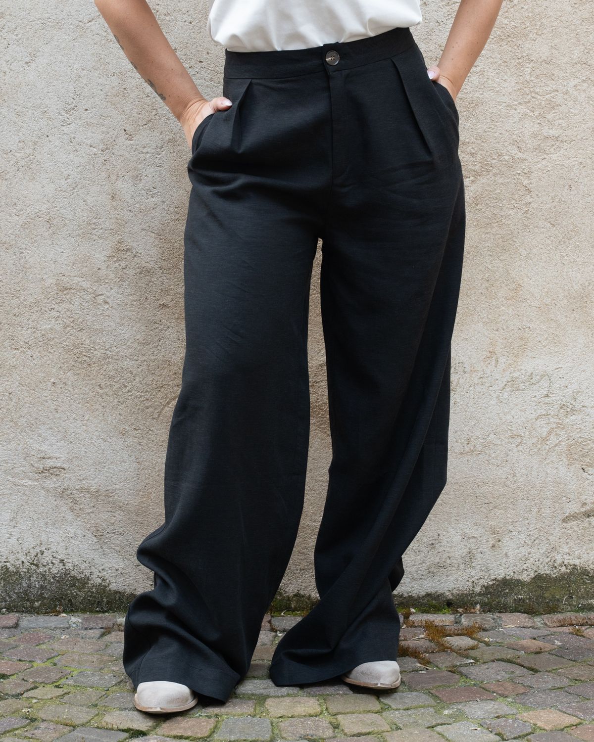 Pantalone palazzo Art Love nero