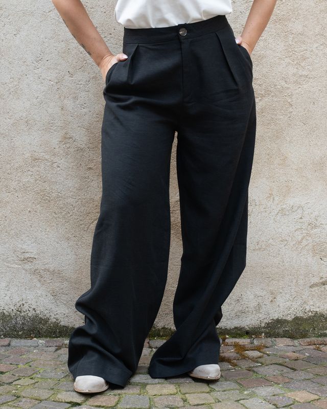 Pantalone palazzo Art Love nero Pantalone palazzo Art Love nero
