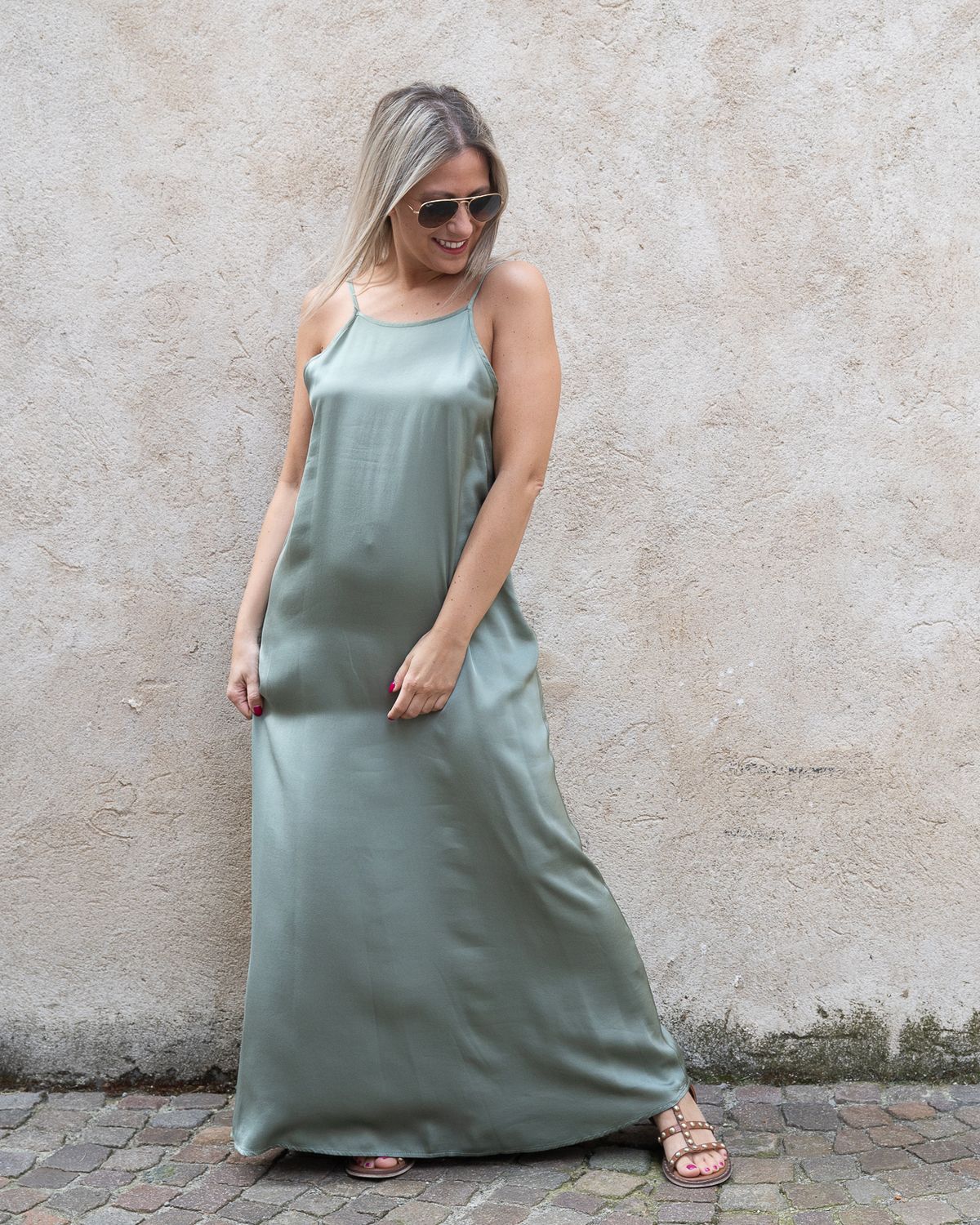 Abito HaveOne scollo pari frontale salvia