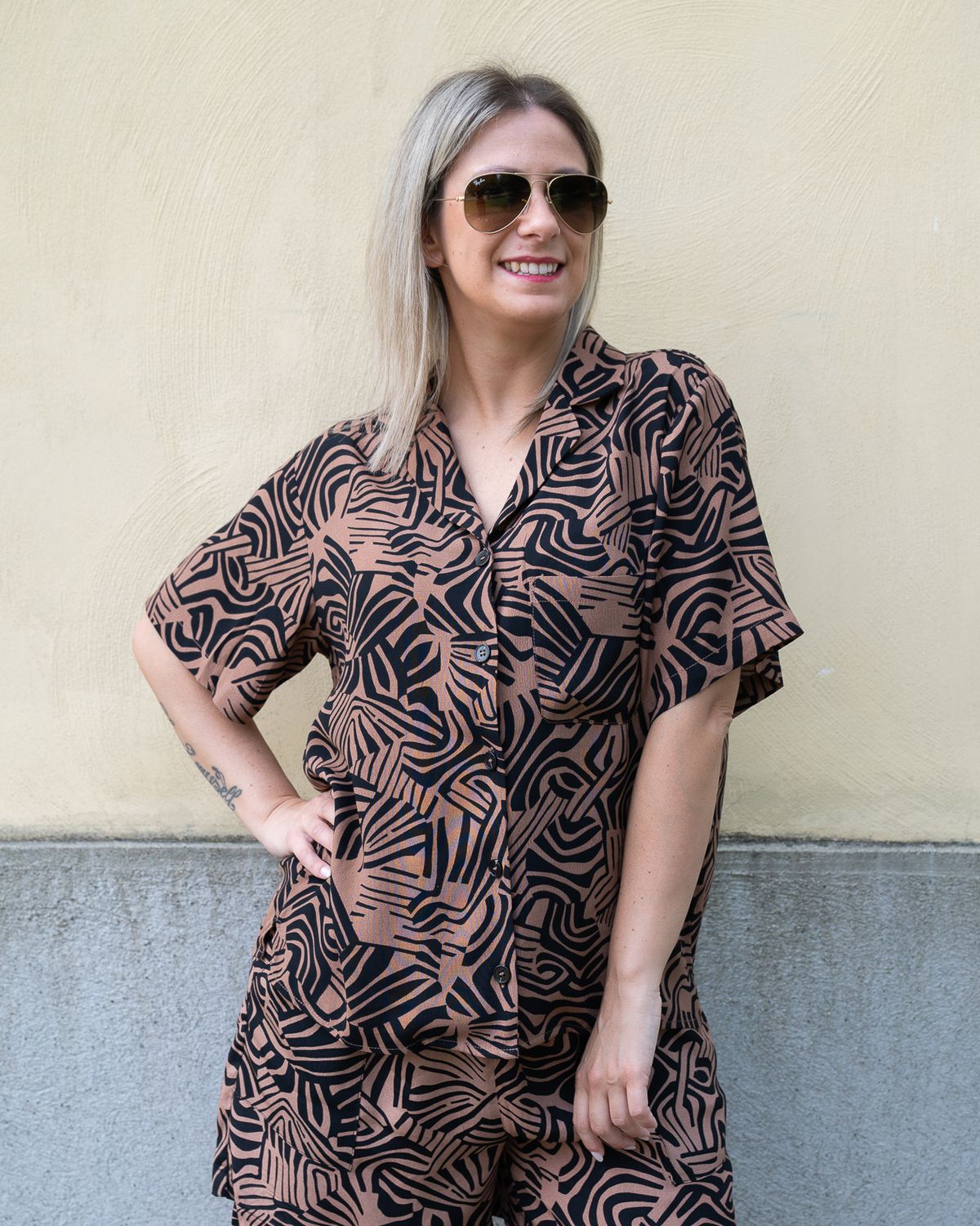 Camicia Art Love fantasia moro e nero Camicia Art Love fantasia moro e nero