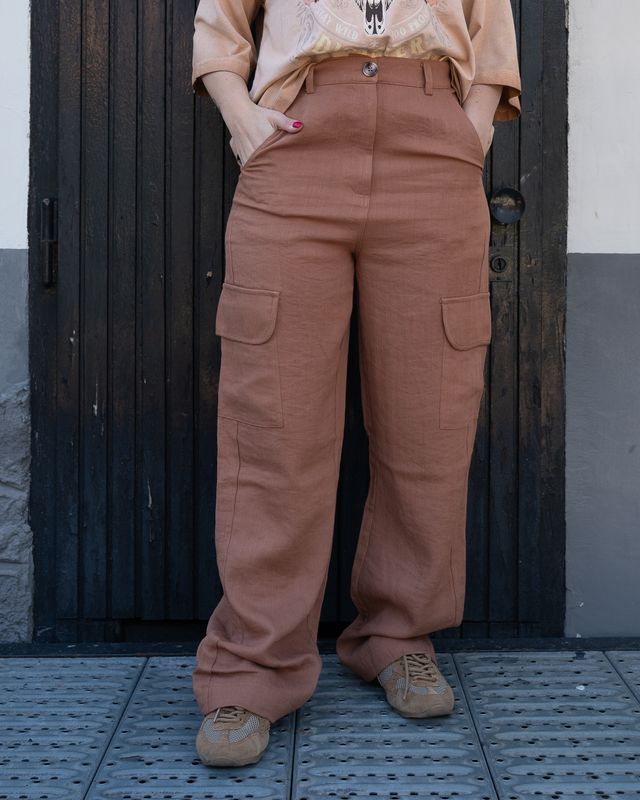 Pantalone cargo Art Love mattone