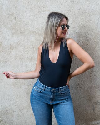 Body F**k con incrocio nero Body F**k con incrocio nero