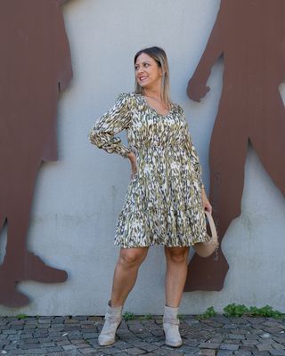 Abito Art Love fantasia verde militare