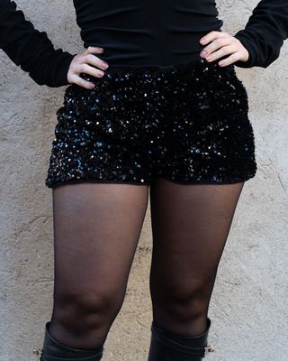 Short paillettes Vicolo nero Short paillettes Vicolo nero