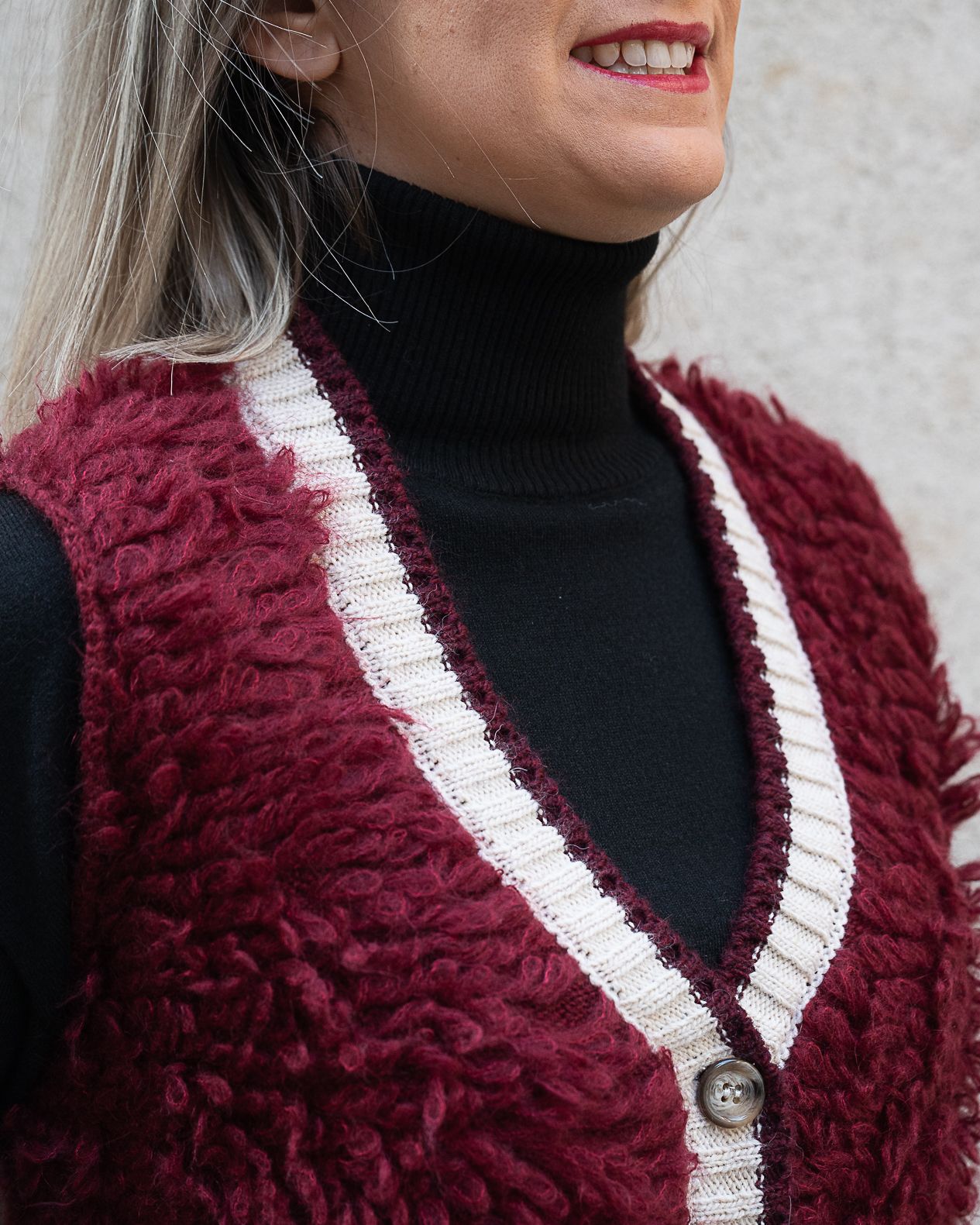 Gilet Philia Loft crema e vino