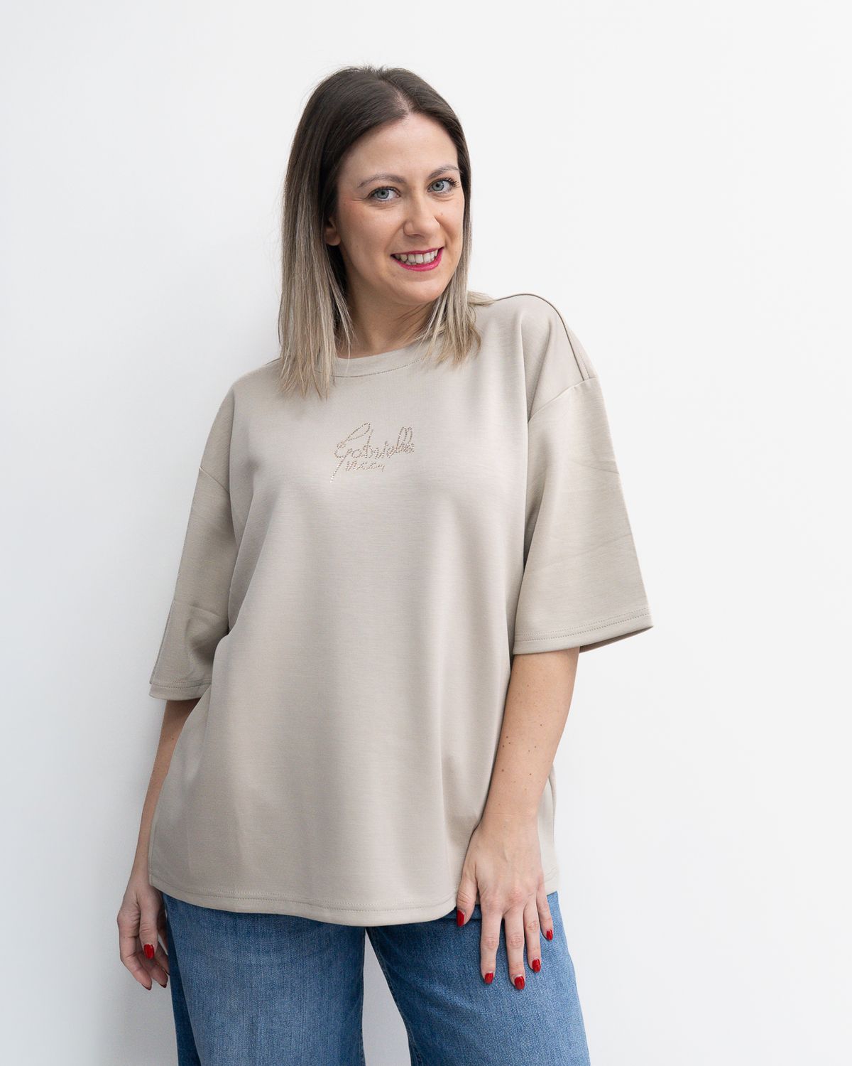 T-Shirt over Gabriella Gucci sabbia