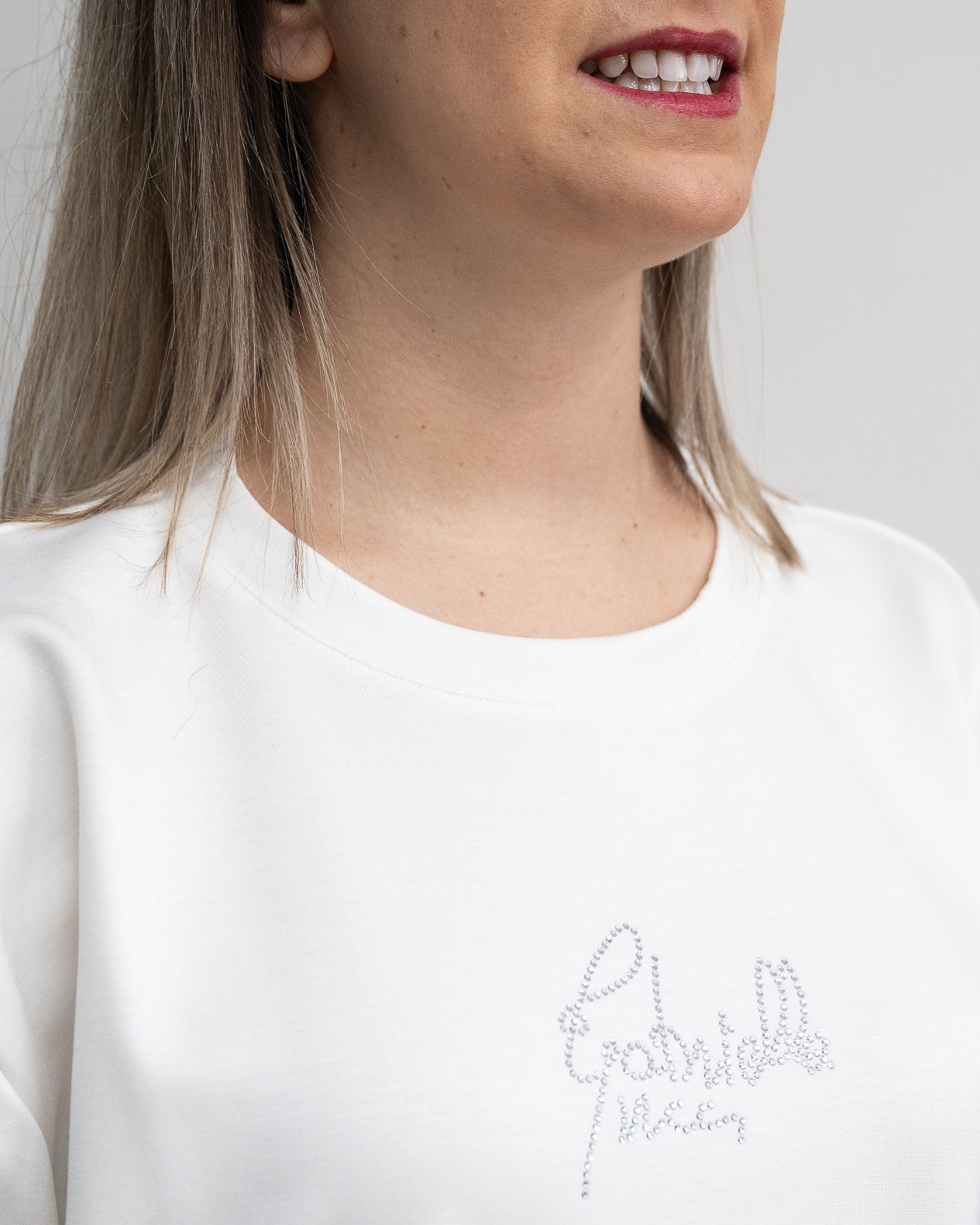 T-Shirt over Gabriella Gucci panna