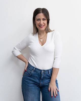 Maglia Art Love con manica 3/4 scollo a V panna