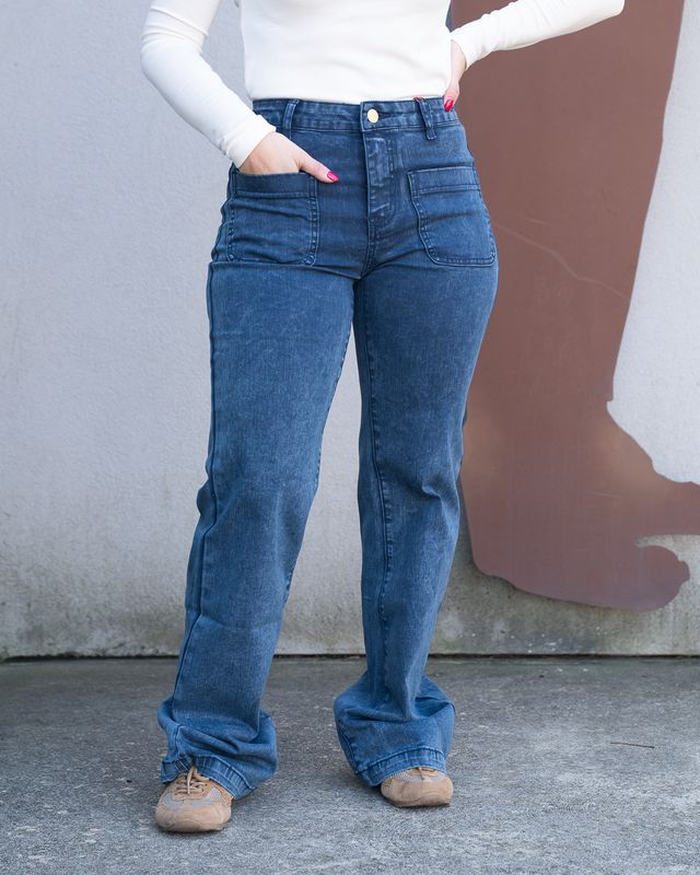 Pantalone La Petite Étoile​ blu