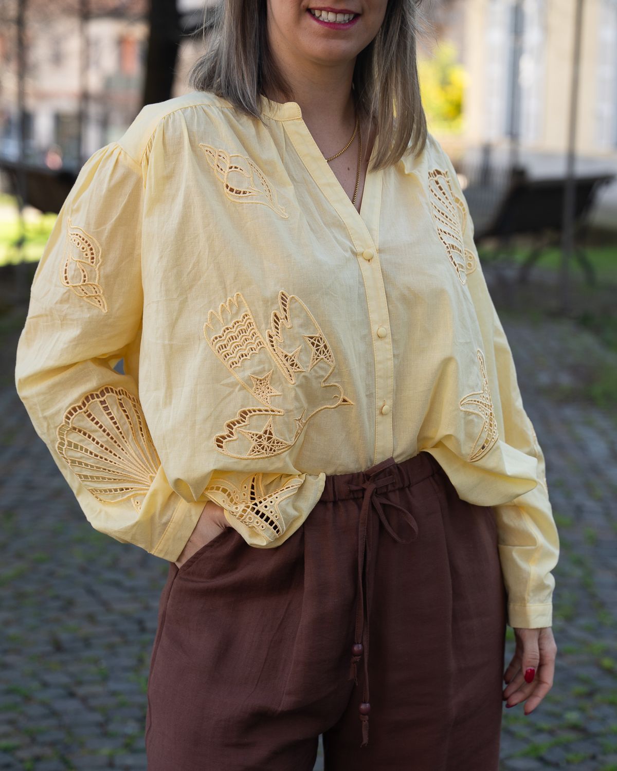 Camicia over La Petite Étoile giallo