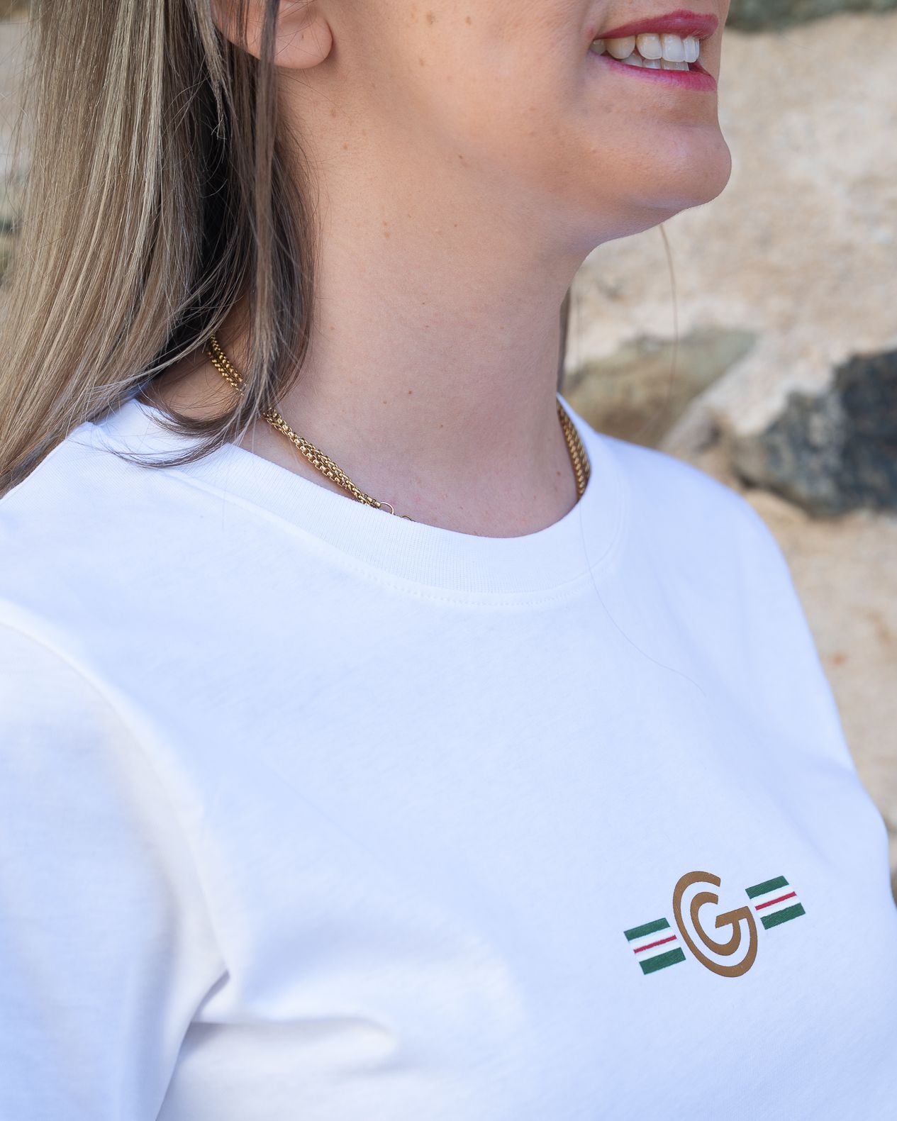T-Shirt basic Gabriella Gucci bianca