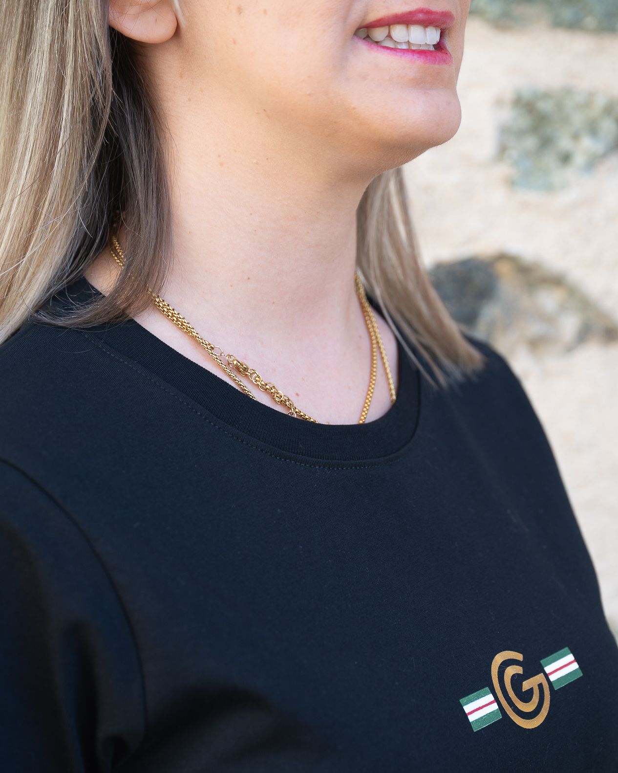 T-Shirt basic Gabriella Gucci nero