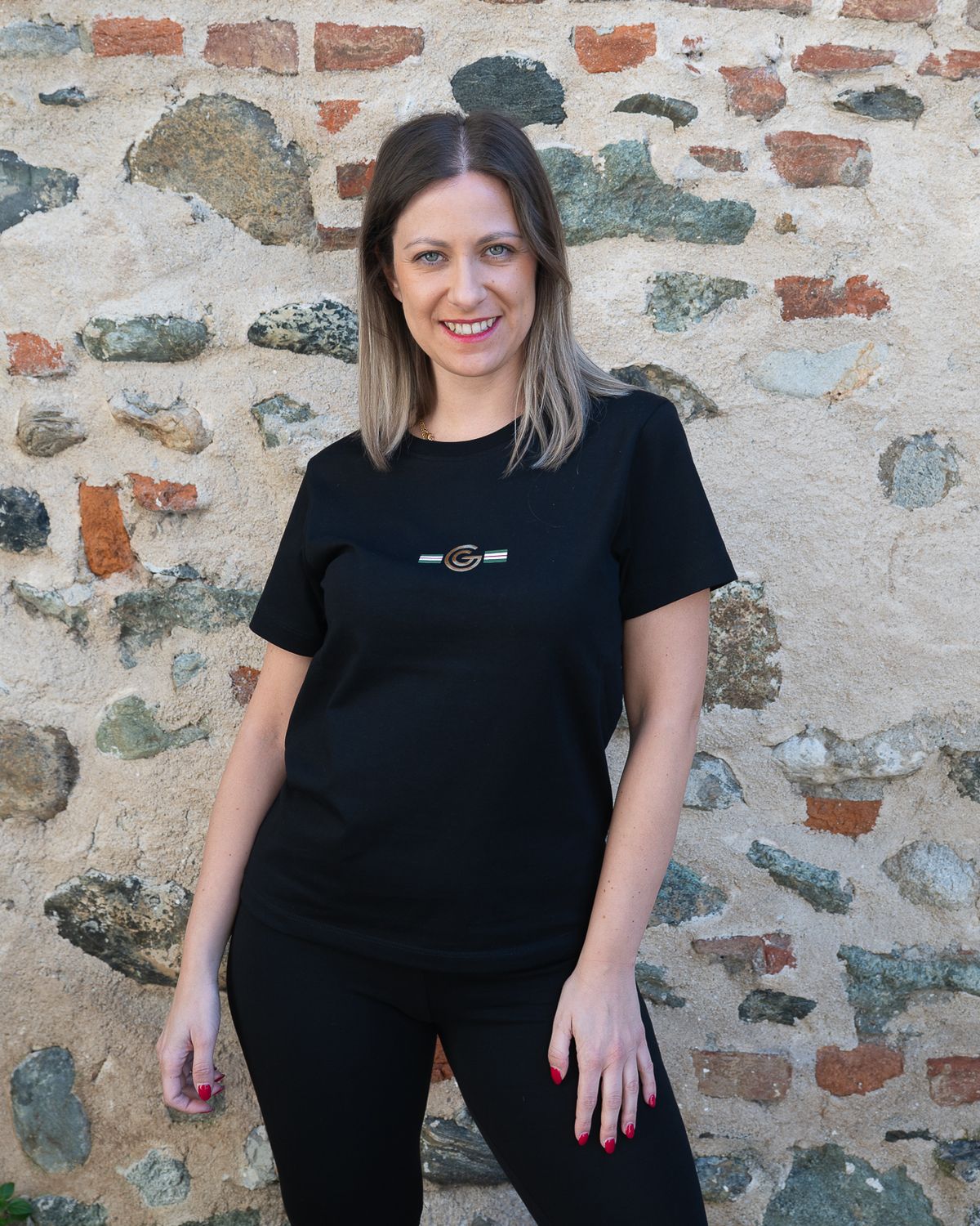 T-Shirt basic Gabriella Gucci nero