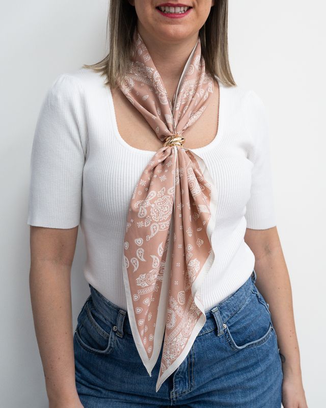 Foulard Club Manhattan bandana rosa