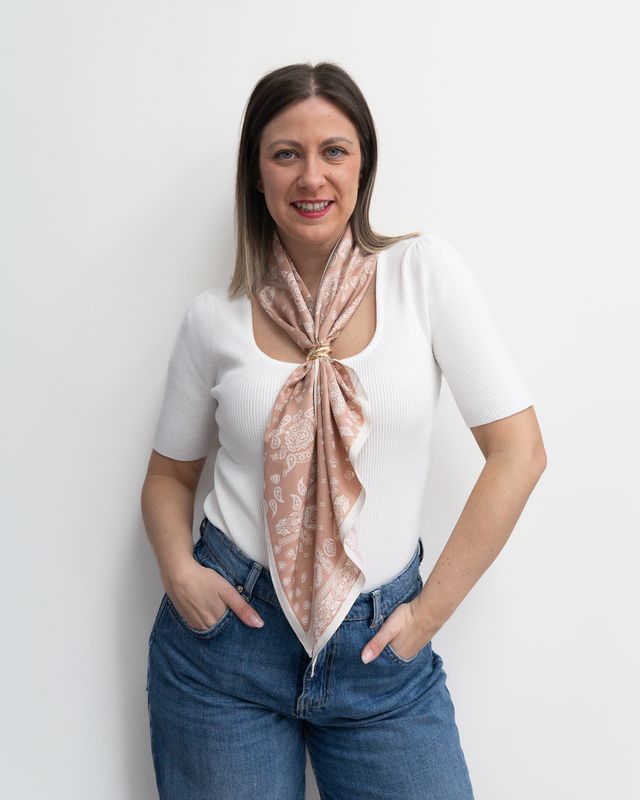 Foulard bandana rosa