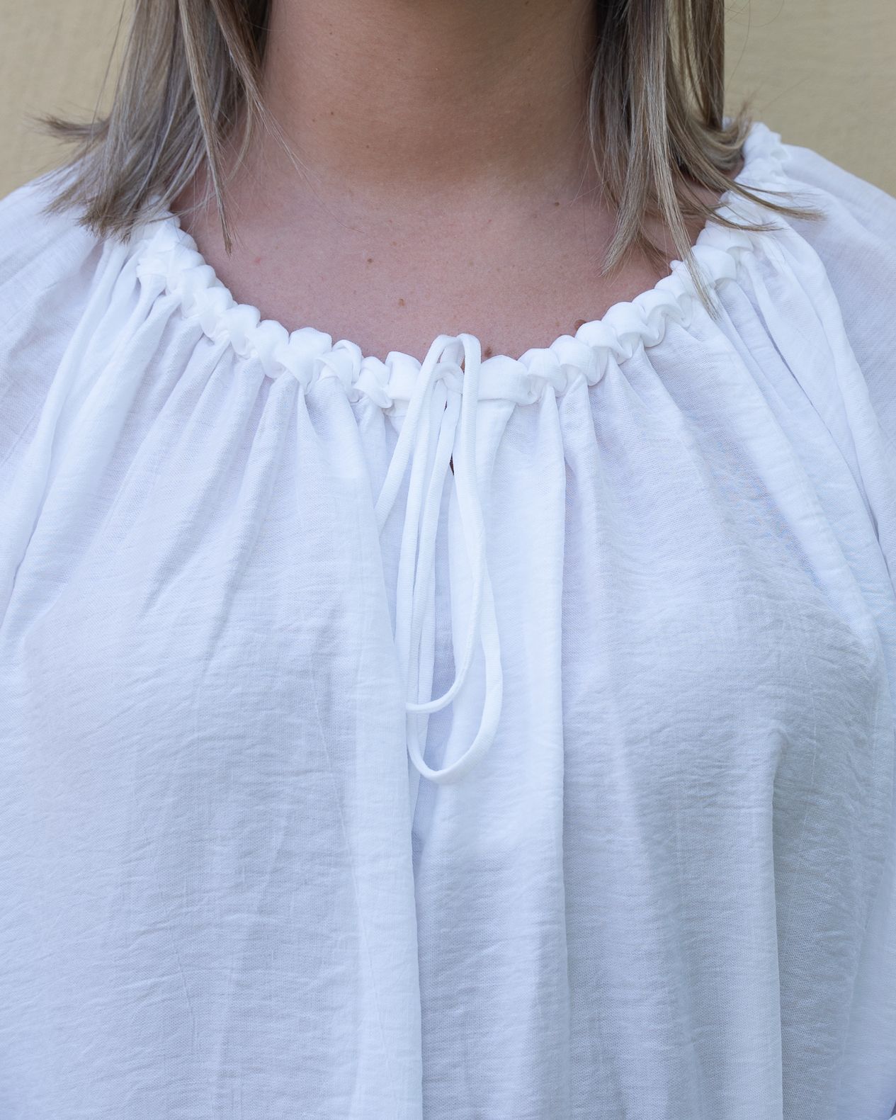 Blusa over Art Love panna