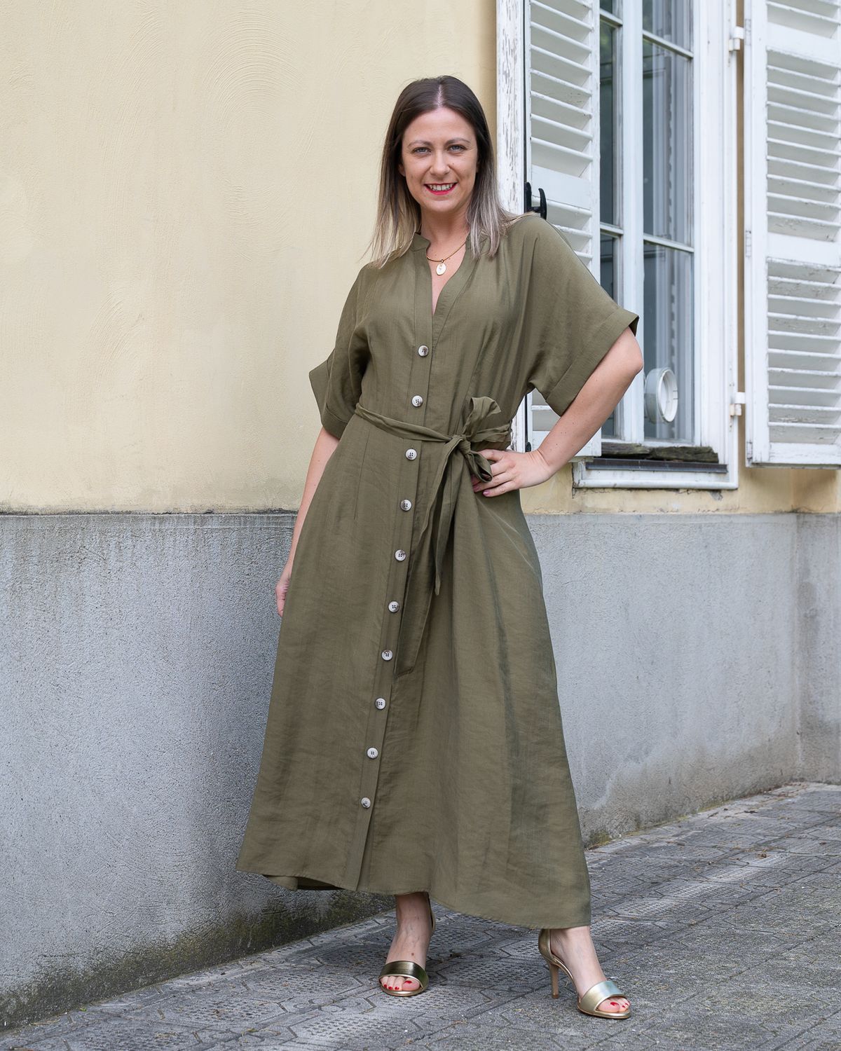 Abito Fly Girl verde militare