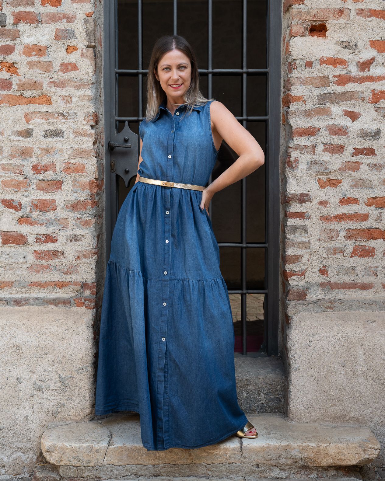 Abito lungo HaveOne in jeans