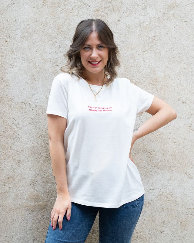 T-Shirt Vicolo "son tutte belle le mamme del mondo"