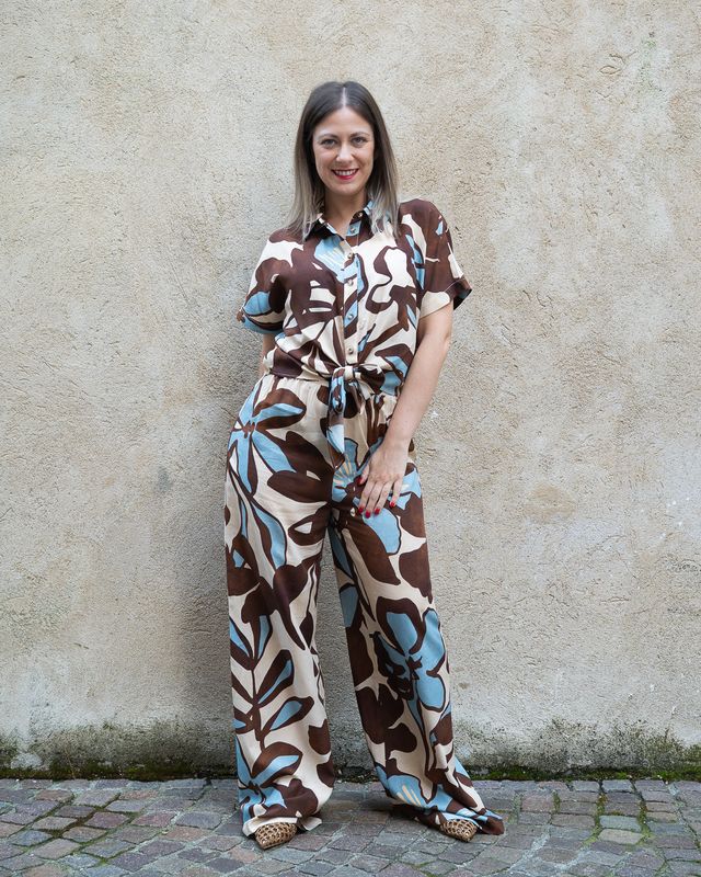Coordinato HaveOne a fantasia moro e azzurro