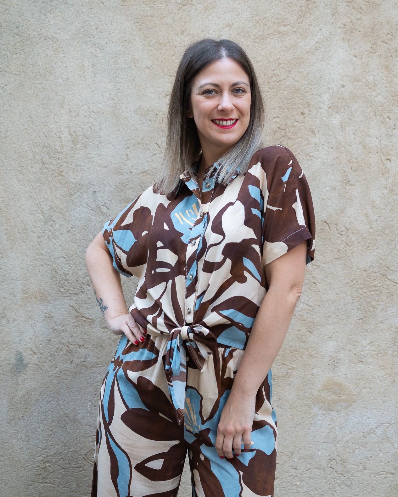 Coordinato HaveOne a fantasia moro e azzurro