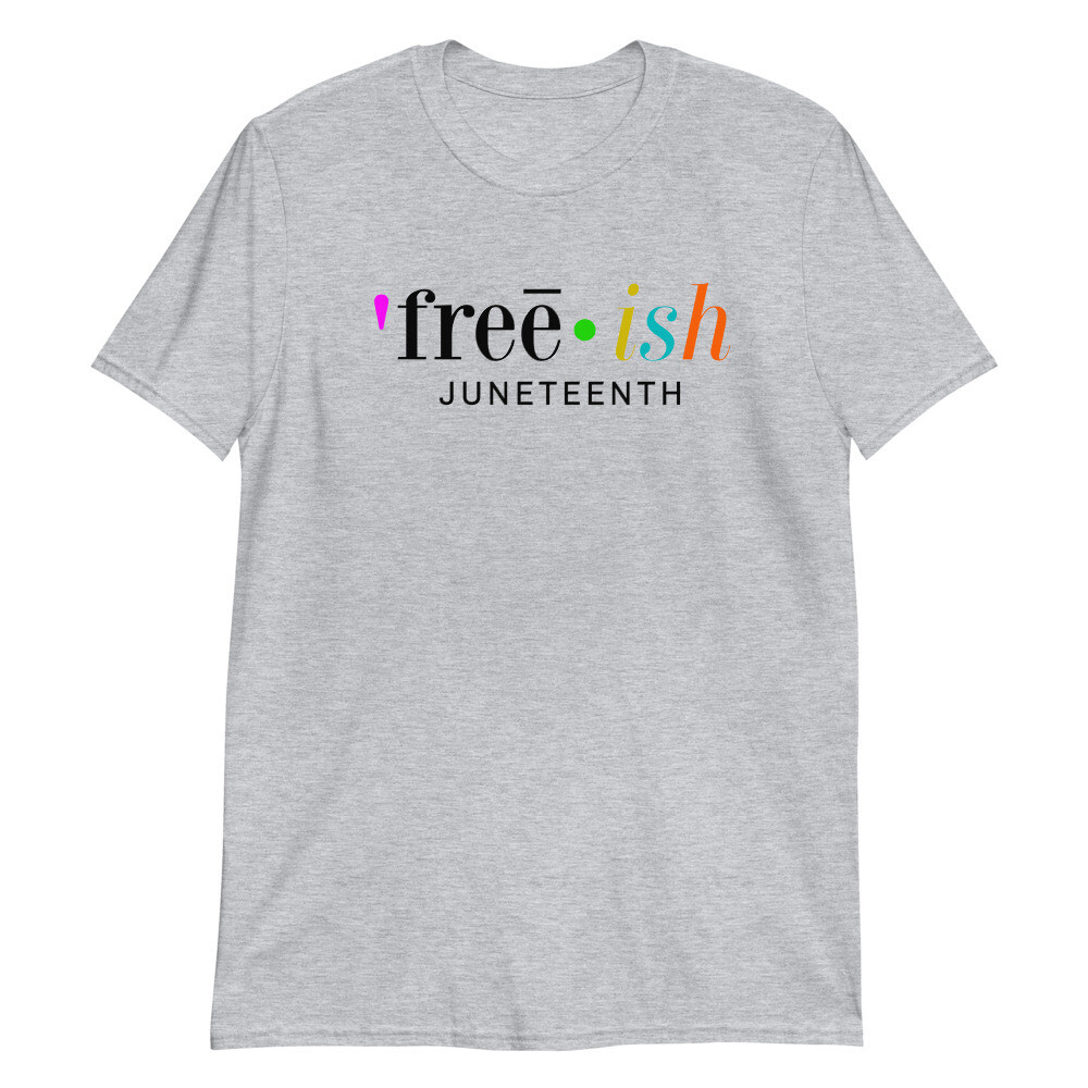 Free-Ish Short-Sleeve Unisex T-Shirt (Black Font), Size: S