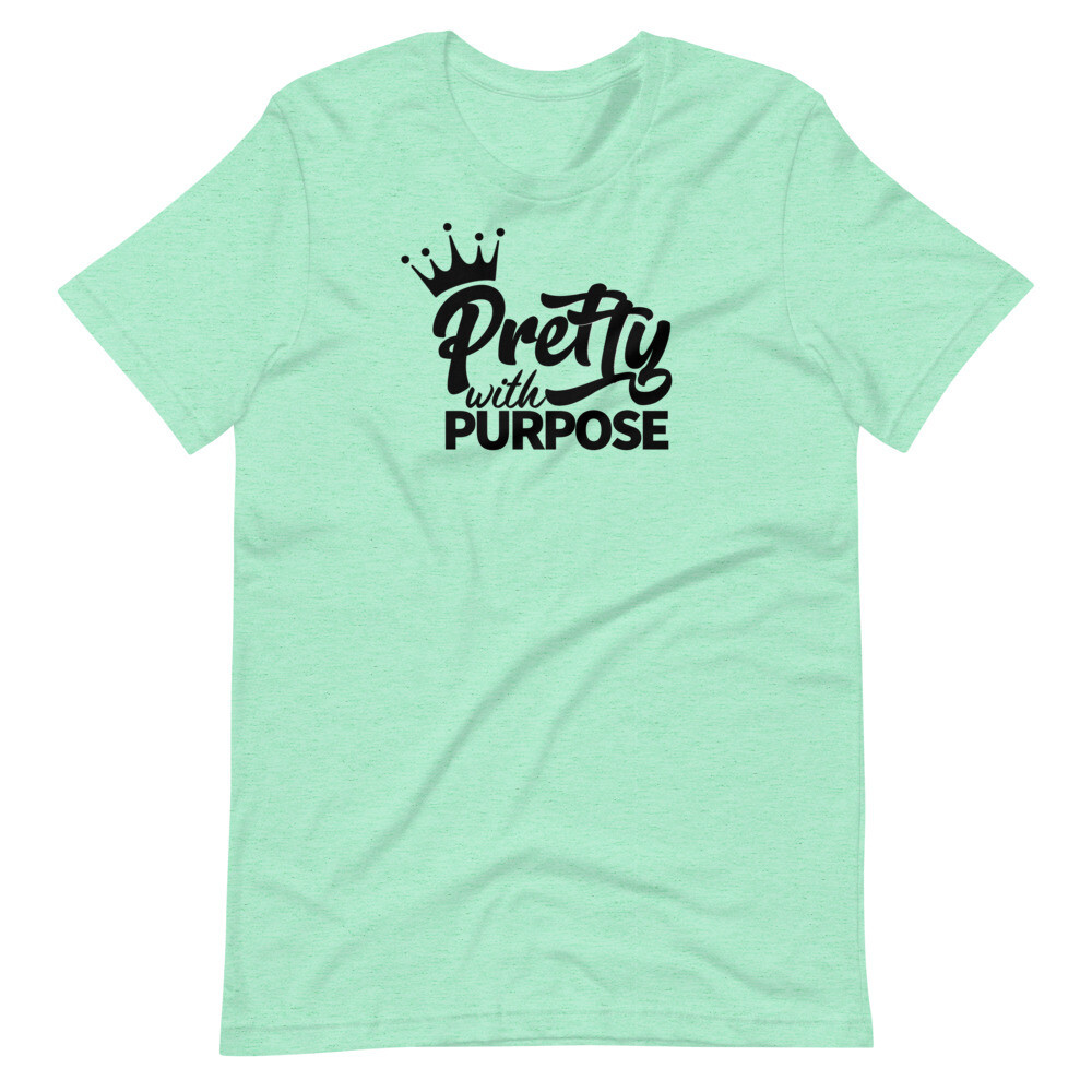 Pretty with Purpose Short-Sleeve T-Shirt (Black Font)