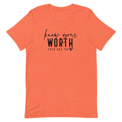 "Know Your Worth" Short-Sleeve T-Shirt