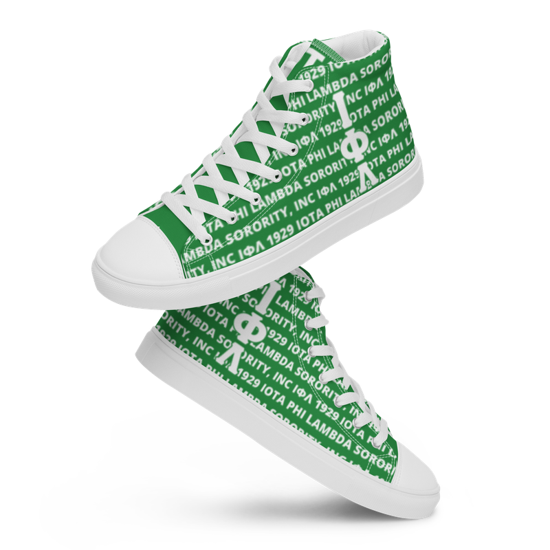 Iota Phi Lambda Sorority, Inc. Women’s High-Top Canvas Shoes