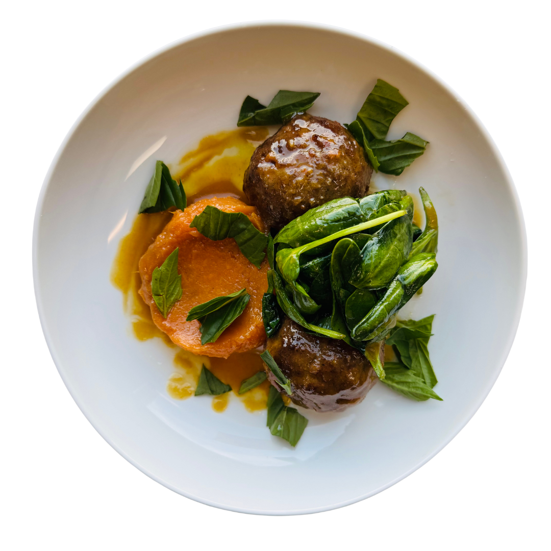 MISO-MAPLE BEEF MEATBALLS