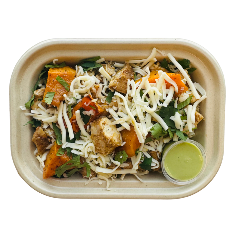 CHICKEN TOMATILLO QUINOA BOWL