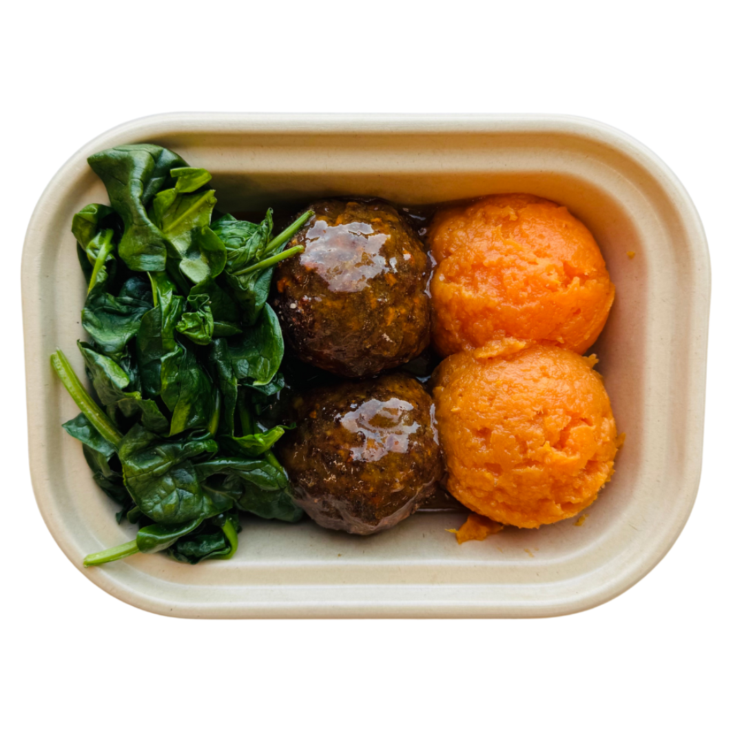MISO-MAPLE BEEF MEATBALLS