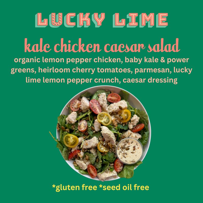 KALE CHICKEN CAESAR SALAD