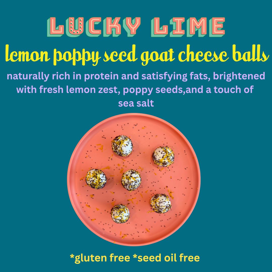 LEMON POPPY SEED GOAT CHEESE BALLS